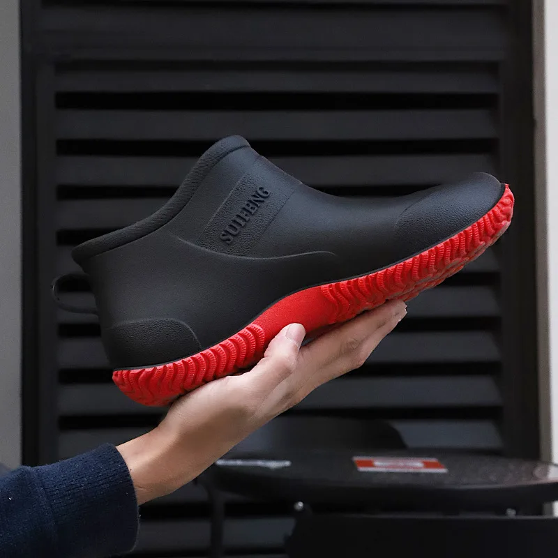 Fashionable Unisex Rain Boots Men's Comfortable Work Rain Boots Kitchen