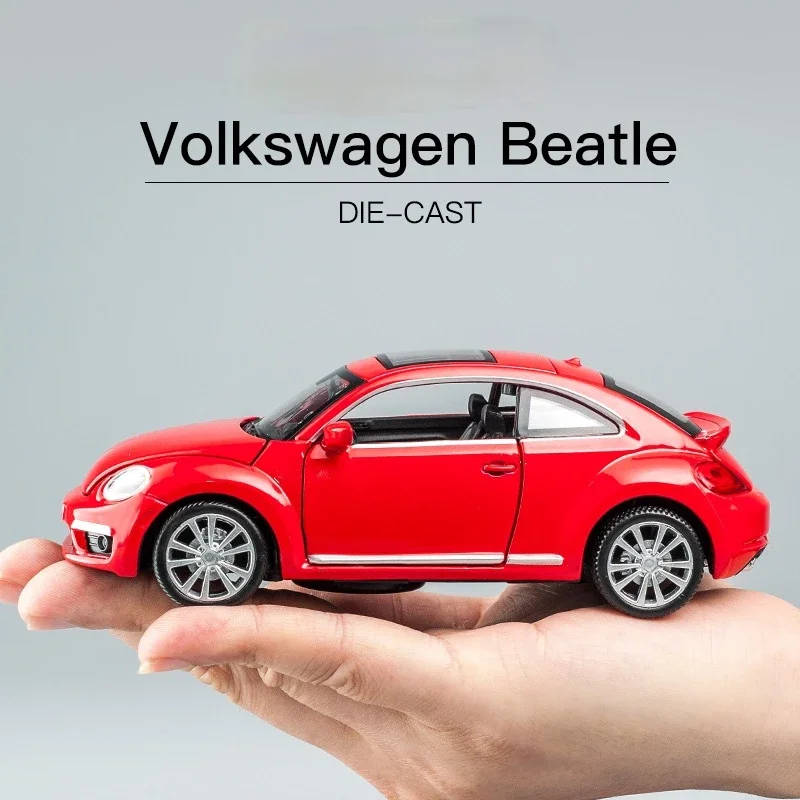 1:32 Volkswagen Beetle Car Model Collection Alloy Diecast Car Toys For Children Boy Toy Gifts Diecasts & Toy Vehicles A134 2