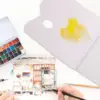 1 Book Paper Paint Color Palettes Painting Pallet Trays Disposable Water Color Pallet Paper Acrylic Oil Painting Art Supplies 4