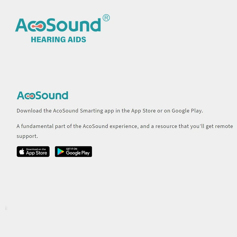 

Pay Before inquiry Acosound Bluetooth Wireless Function Based on Order Each Pieces Extra Fees for BTE RIC Hearing aids