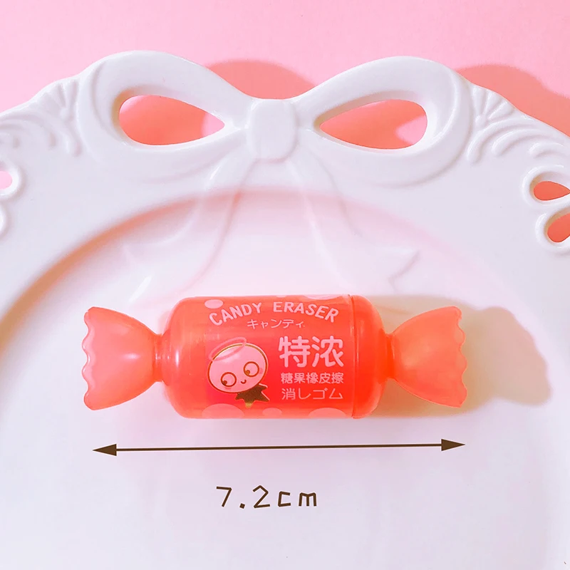 Kawaii Stationery Candy shaped Rubber Student Prizes Gift Cute Erasers for Kids School items Office Supplies Cute things pencil eraser