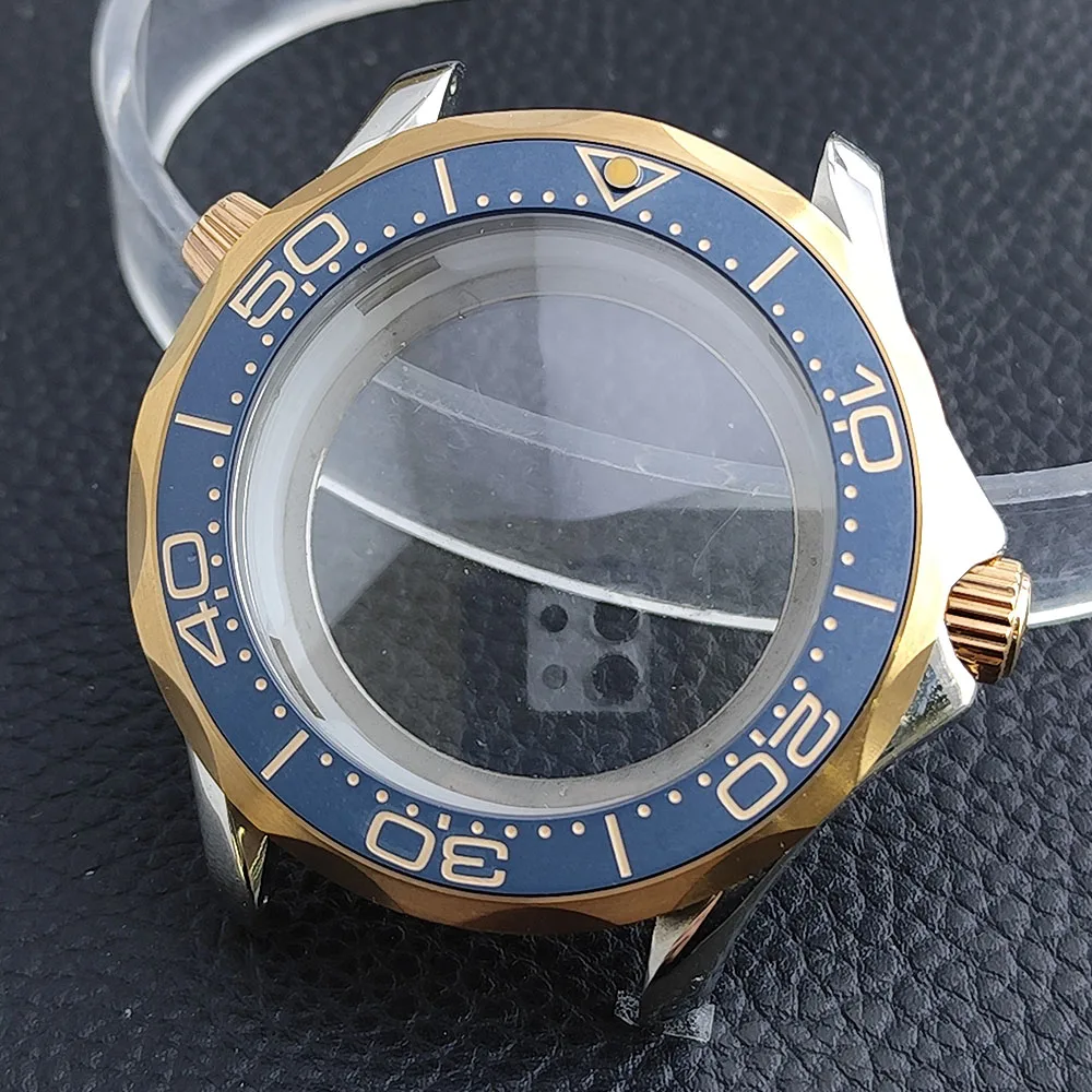 Premium 42mm Men's Watch Case with Sapphire Glass and 20mm Strap - Complete Watch Accessory Set with Box