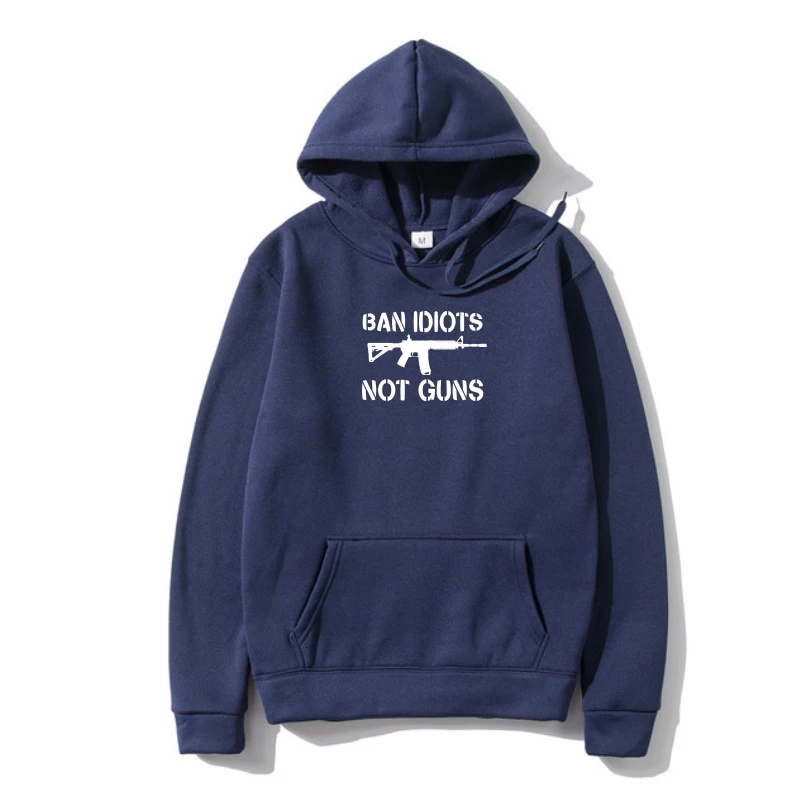 

Ban Idiots No Guns 2nd AmendmenOuterwear Molon Labe AR15 Gun Rights New Sweat Sweatshirt Hoodies