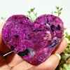 Natural Stone Cobaltocalcite Pink Heart Crystal Raw Rock Mineral Feng Shui Crystal Ornaments Chakras Reiki Healing Stones 3