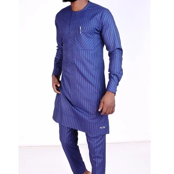 Dayo Long Sleeve Striped Kaftan Outfit