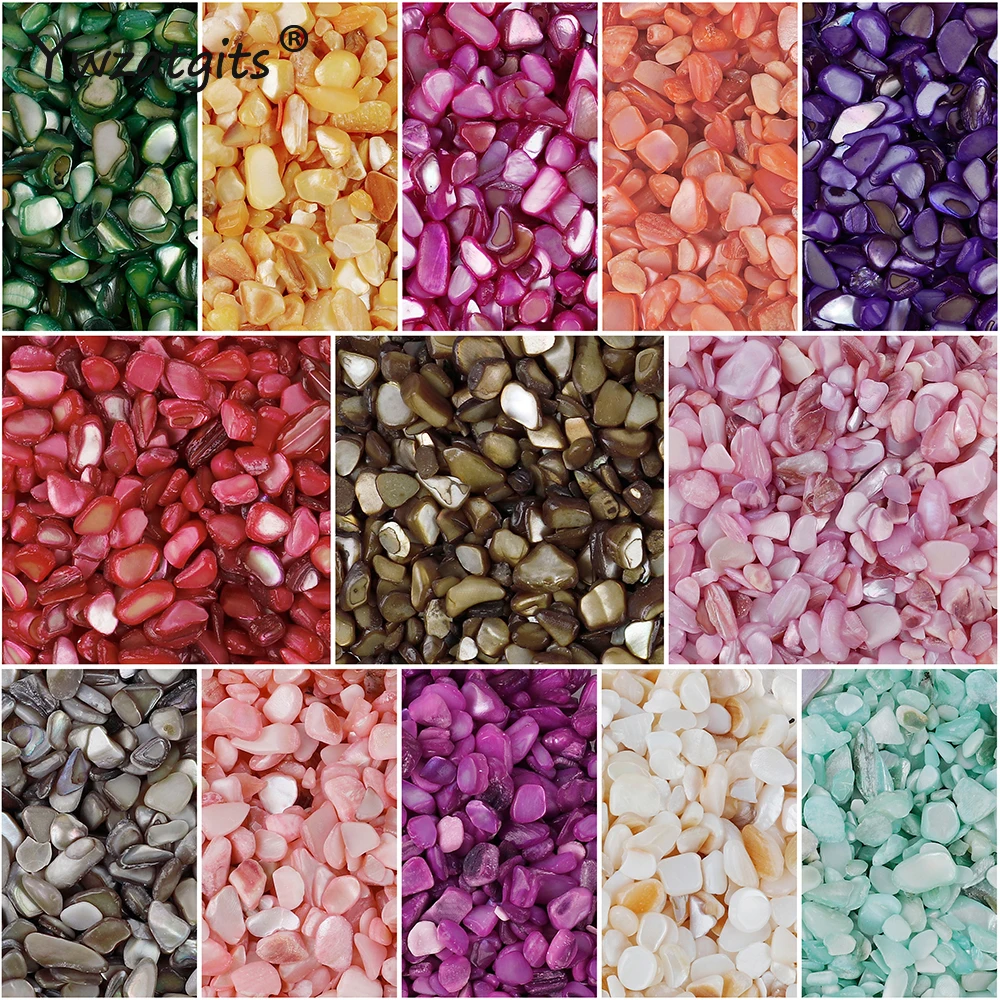 20gIrregularShapeRockGravel35mmShellStoneQuartzChipsForFish
