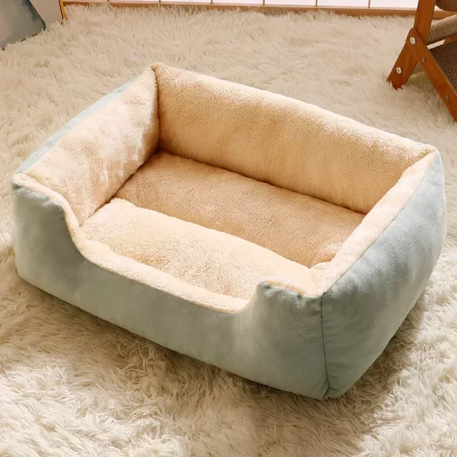 Winter Warm Plush Cozy Cat House Beds Cushion Kittens Puppy Sofa Kennel Cats Houses Soft Pet Sleeping Supplies for Small Dogs 5