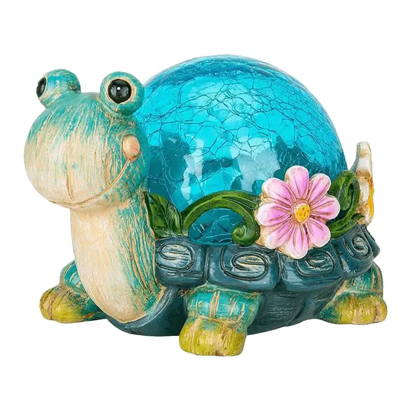 

Snail Solar Statue Garden Statue Solar-Powered Animal Figurine Waterproof Garden Statue Resin Snail Ornament with Solar Lights