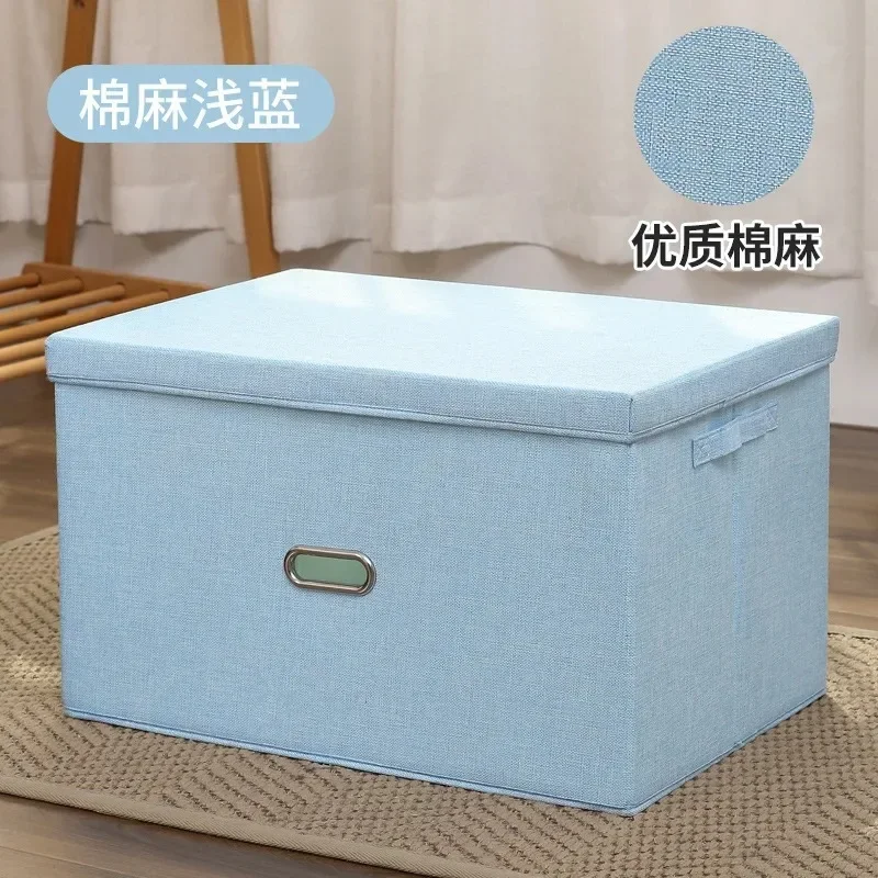 Cube non-woven fabric folding storage box, toy clothing storage box with lid, home closet, office, daycare, washable storage box 4