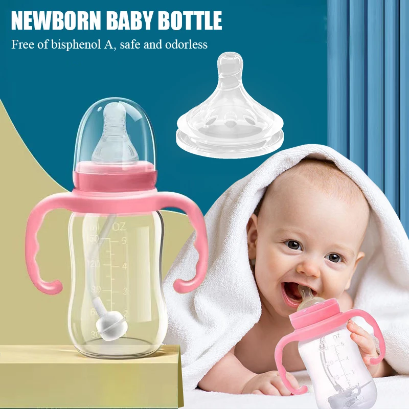 0-3 years old baby pp bottle handle Anti-flatulence Anti choking Water Milk Feeding Bottle