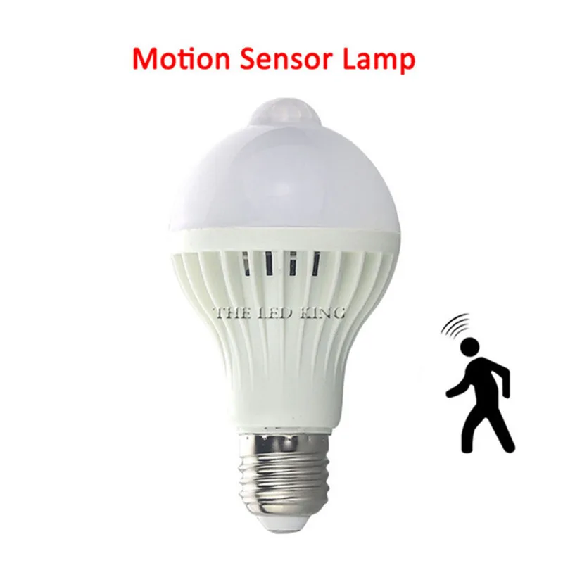 Led 전구 모션 센서 홈 장식 스마트 PIR 램프 E14 E27 자동 사운드 빛 3W 5W 7W 9W 12W 110V 220V 레이더 적외선 바디 램프