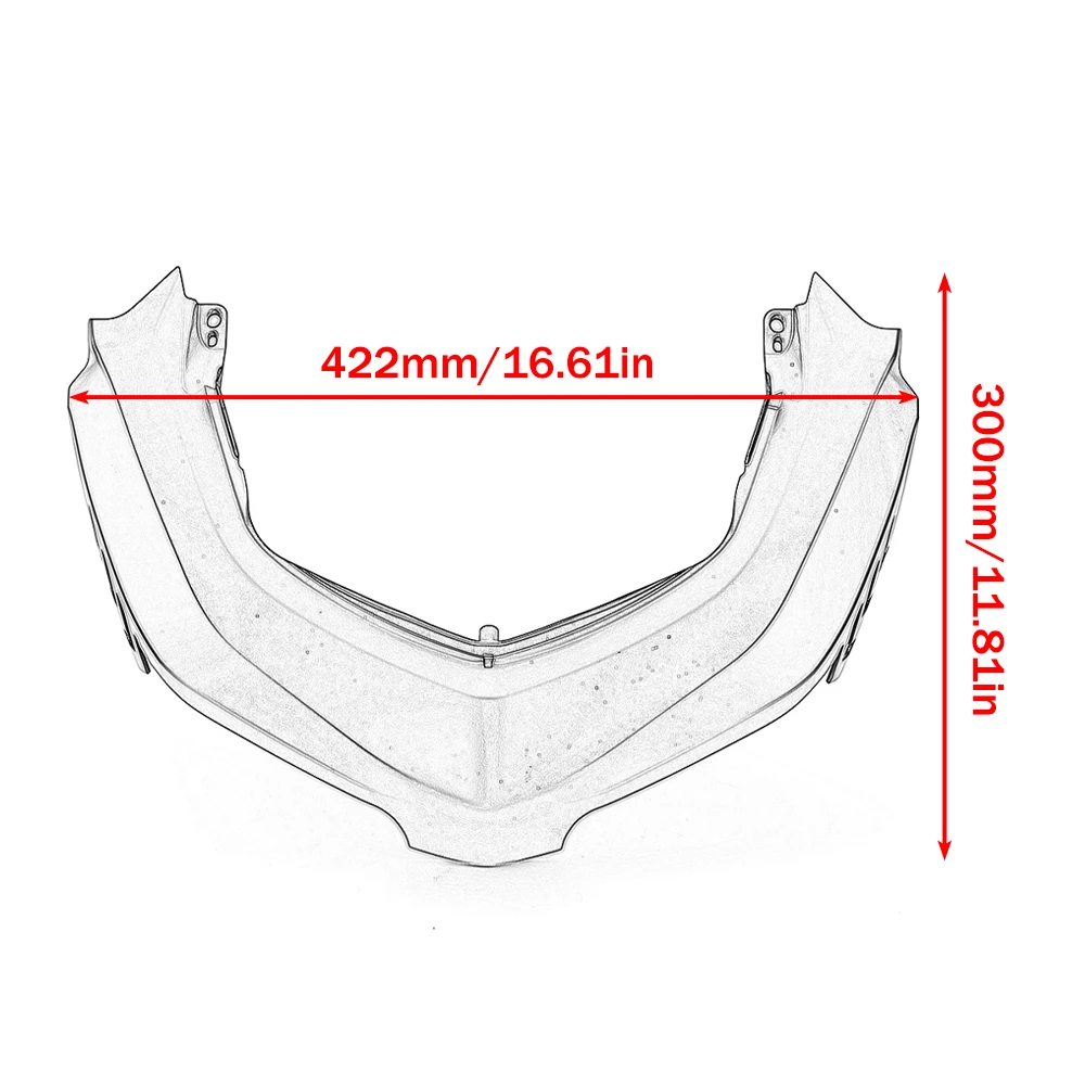 Motorrad Xmax300 Rücklicht Obere Verkleidung Gugel Hinten Rücklicht Obere Abdeckung für Yamaha X-max 300 XMAX 300 2023 2024 2025 – Detail 2
