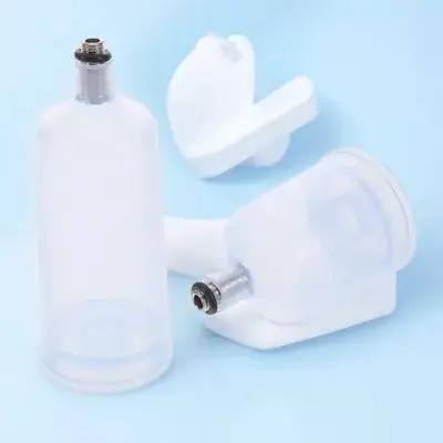 2Pcs 분할형 분리형 에어브러시 페인트 컵 전문 예술가 취미가족을 위한 교체 가능한 대용량 페인트 용기