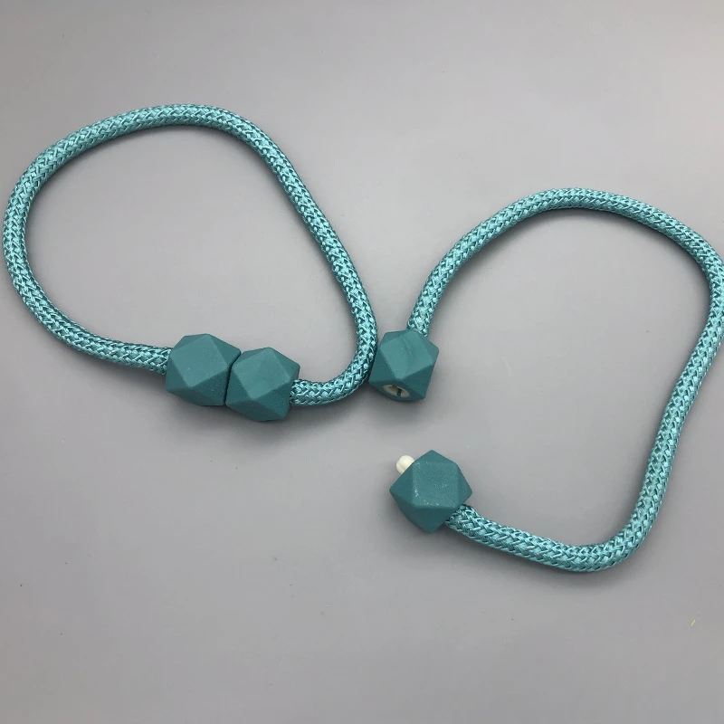 Curtain Tiebacks with Strong Magnet Thick Rope Design for Bedroom Living Room Kitchen Durable Plastic Home Decor Accessory