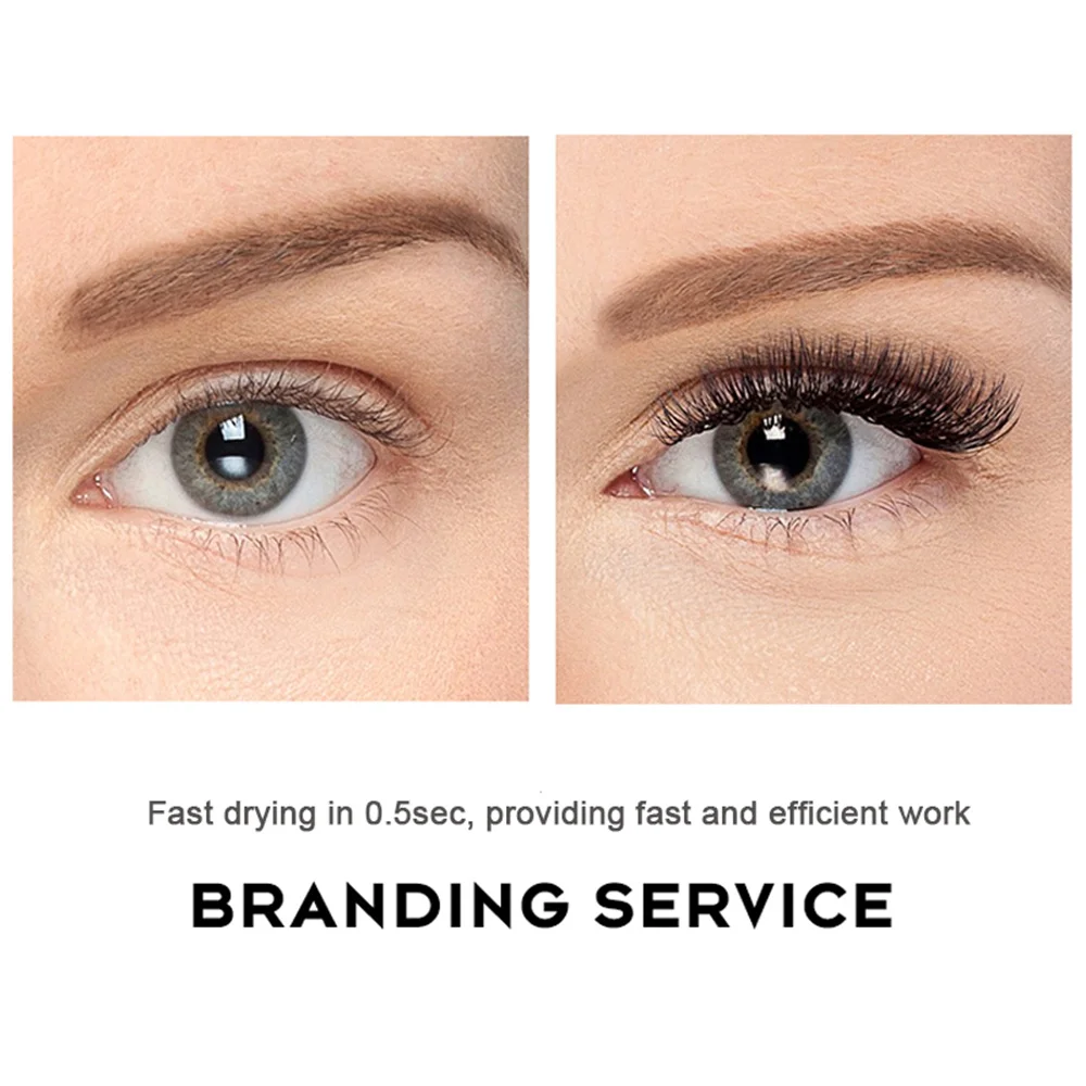 Eyelash Glue 5ml 0.5s Fast Dry False Lashes Extension Glue Lash Adhesive Low Smell No Simulation MSDS Mink Eyelash Glue