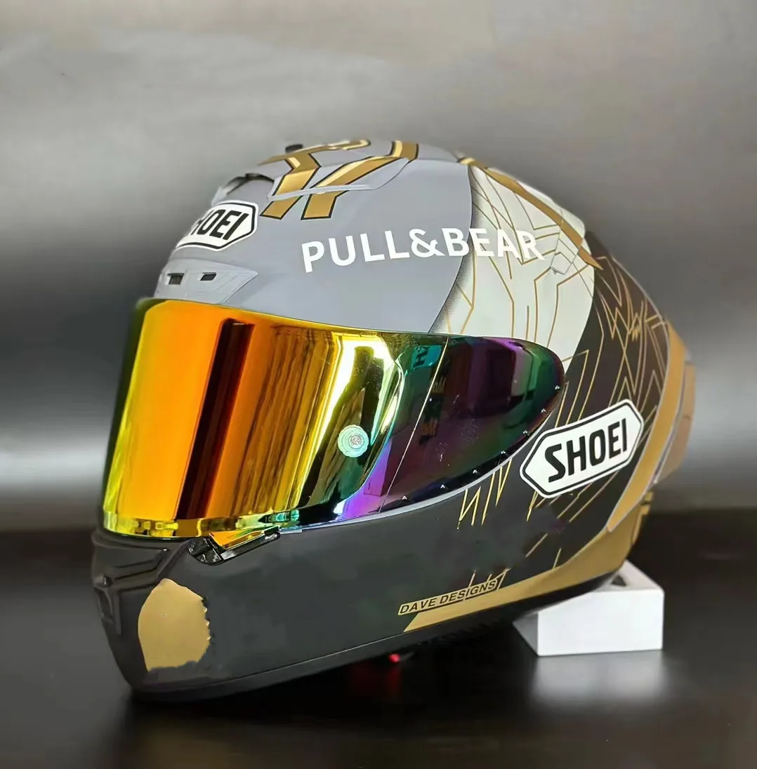 

Шлем полностью закрытый Для Shoei X14 X-Spirit III Gold Ant, гоночный Профессиональный мотоциклетный шлем, Casco De Motocicleta