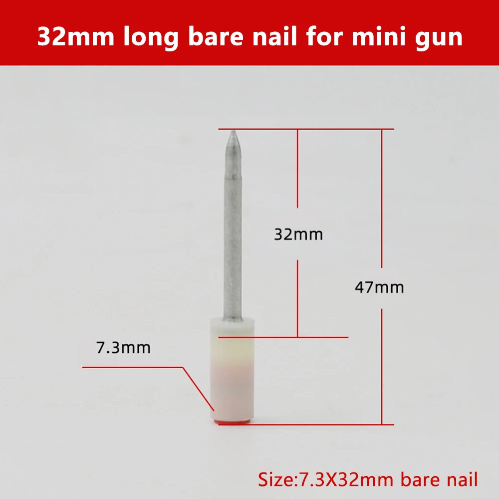 800 Stück Nagelpistolen Nägel 7,3mm - Stahlnägel Für Betonwände & Dachpappe, Druckluft Kompatibel