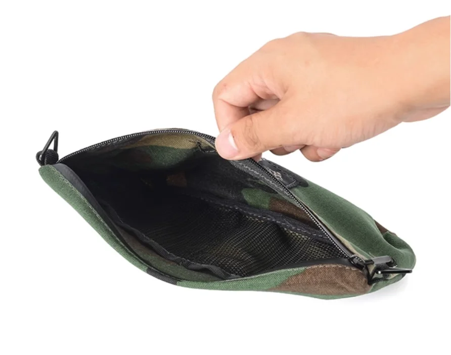 Tragbare Kleinigkeiten Tasche Aufbewahrungstasche Reißverschluss Reisen Wandern Camp Jagd Taktisch – Detail 2