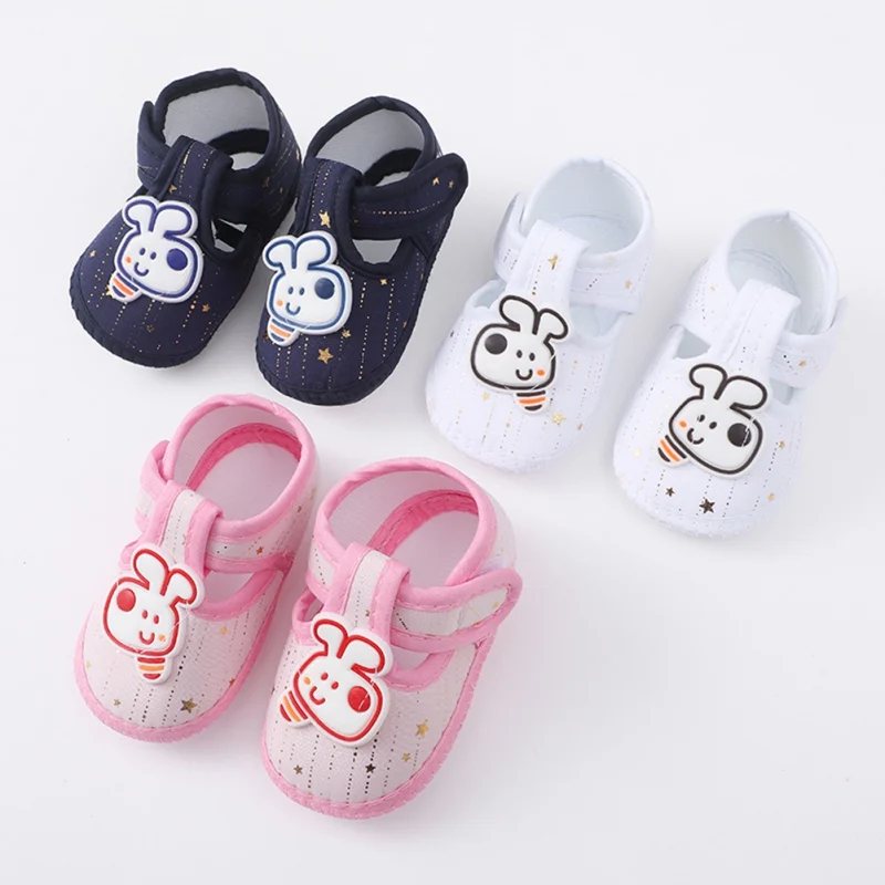 Summer Baby Sandals Toddler Casual Canvas Shoes Crib Shoes Breathable Walking Shoes Soft Sole Non-slip Newborn First Walkers 1