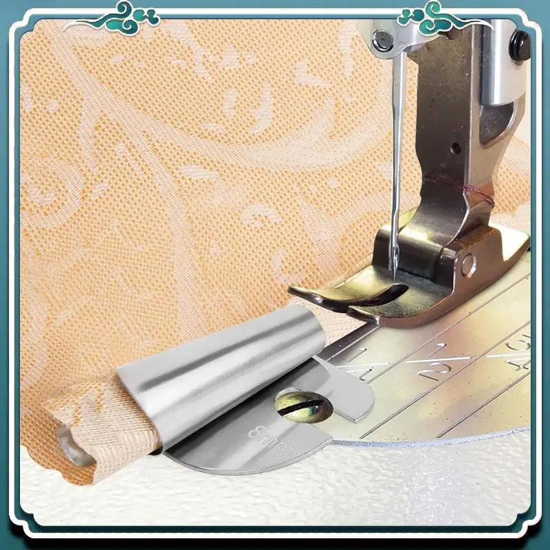Upgraded Universal Sewing Rolled Hemmer Foot Set 8 Sizes Rolled Hem Presser Foot (3-10Mm) Wide Hem Foot, Fine Workmanship