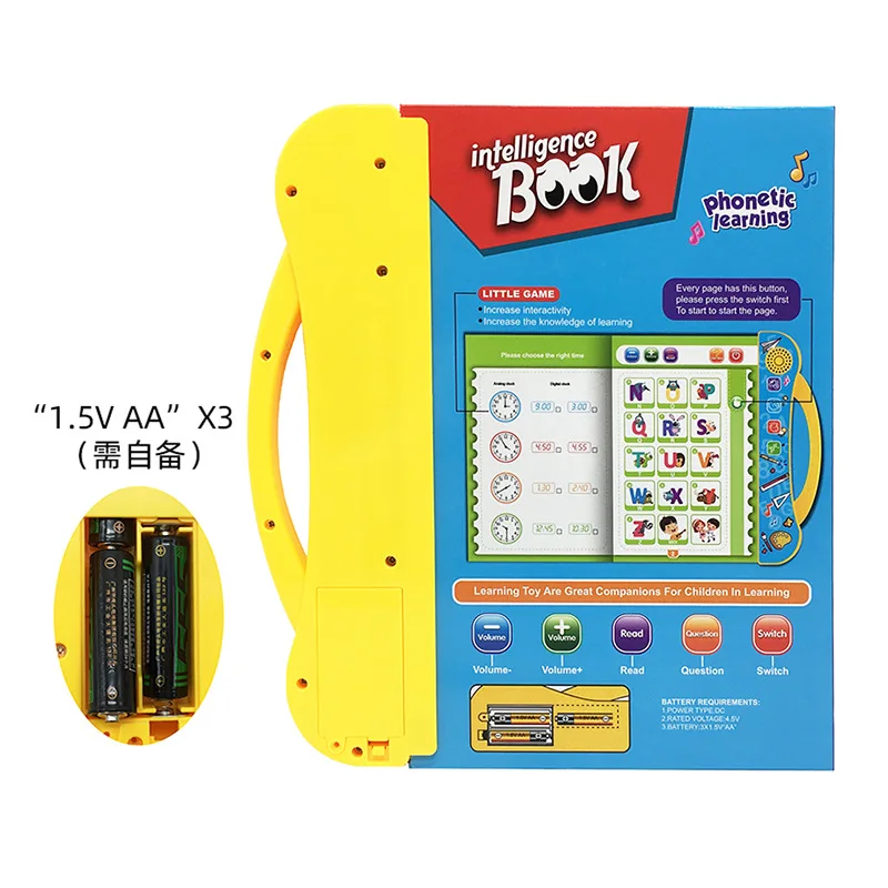 English Finger Reading Children's Voice Book Smart Learning Toys E-book Early Education Smart Scrabble Letters  Abc 4