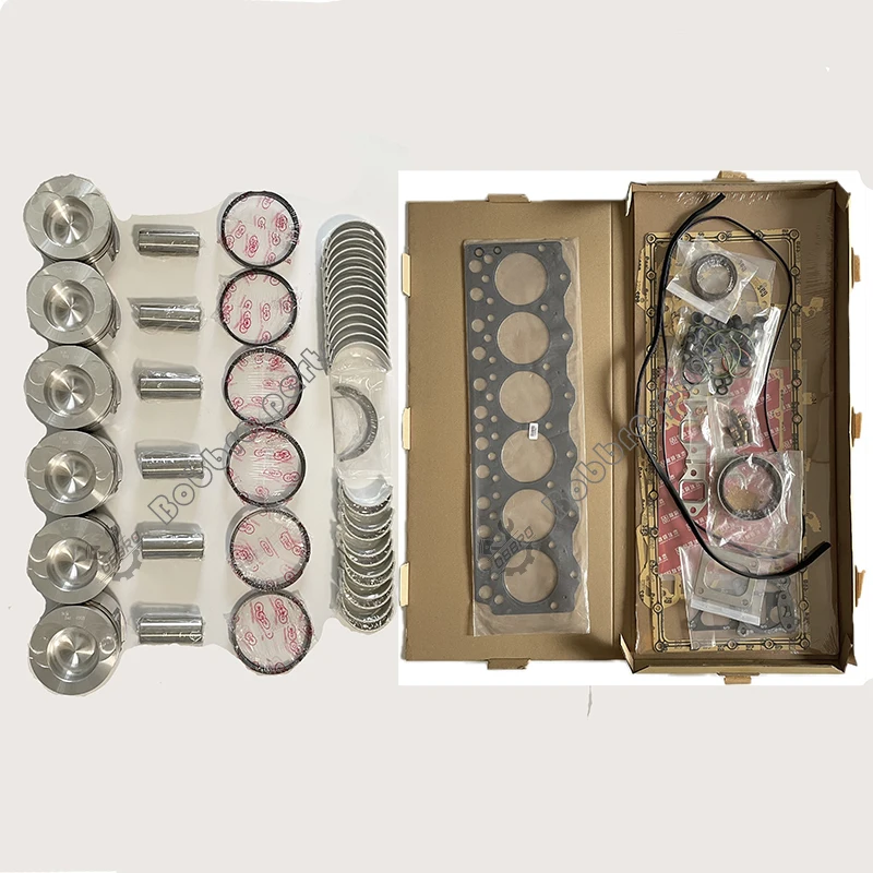 

6HE1 6HE1-TCS Overhaul Rebuild Kit With Full Set Gasket Pistons Rings Bearings Valves Liners For Isuzu 7.1 L Engine Parts