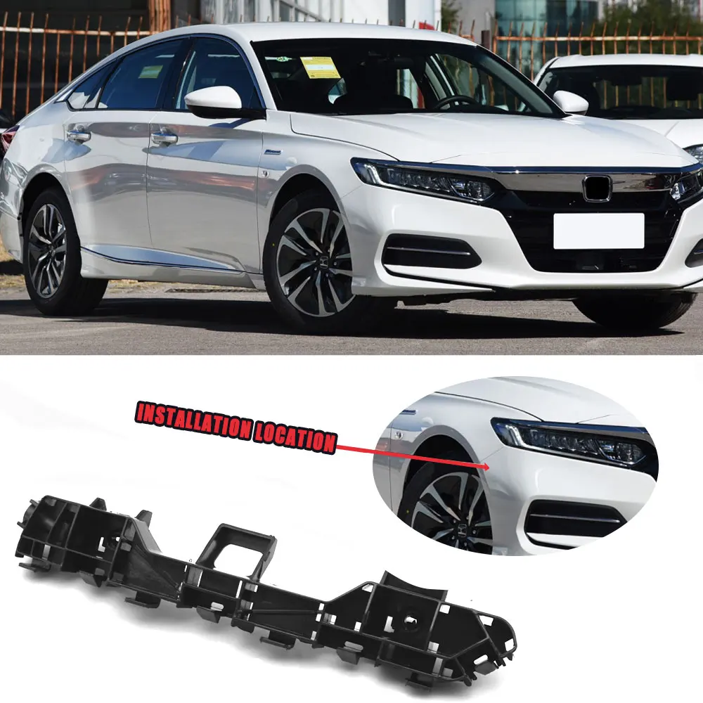 

1 Pair Front Left + Right Bumper Guide Mount Bracket Grille Retainer Fit for Honda Accord 2014 2015 2016 2017 2018