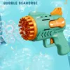 Bubble Gun Rocket 29 Hole Automatic Soap Bubbles Machine Outdoor Toy for Boys Birthday Gifts Wedding Party Children Summer Gift 4