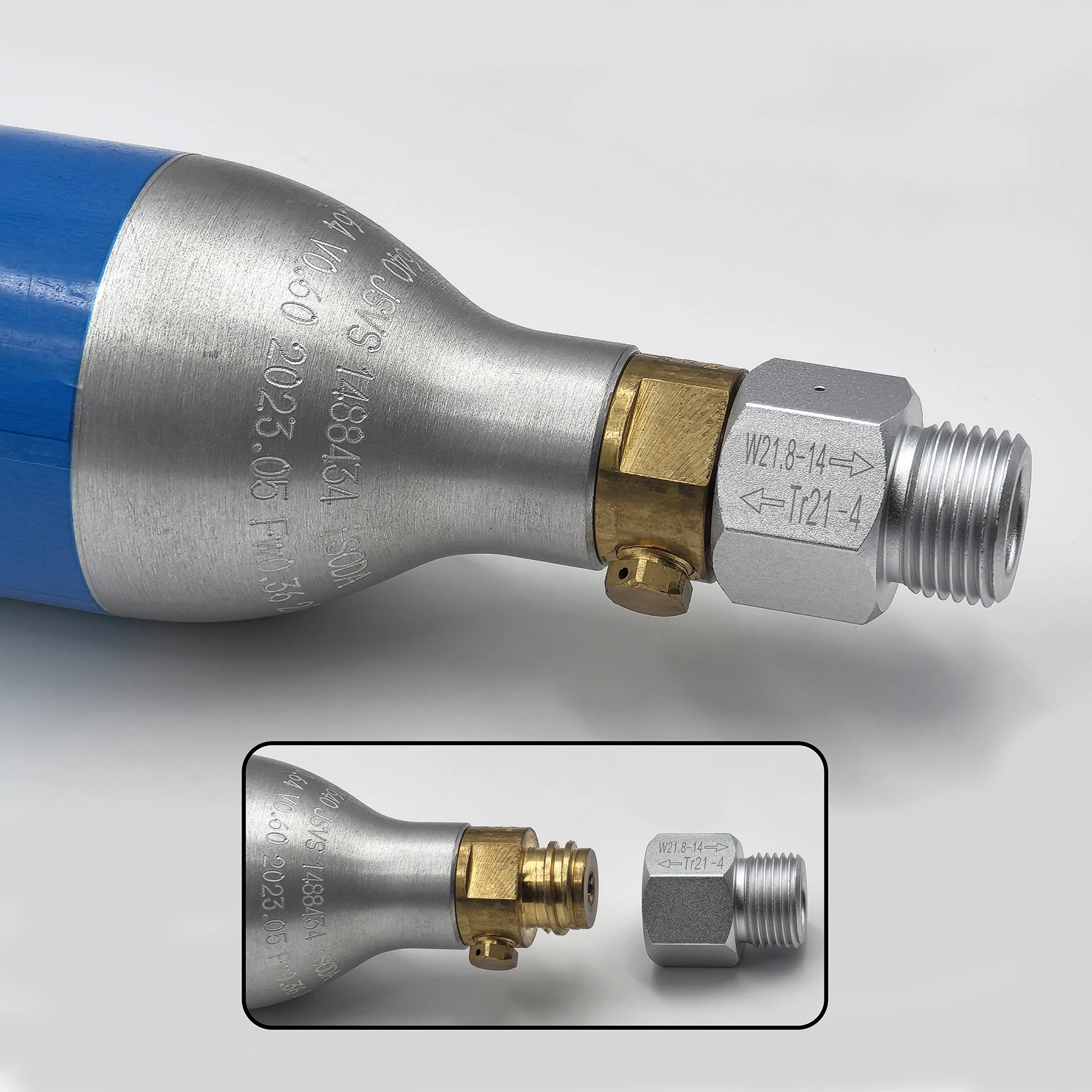 CO2 Cylinder Soda Water Accessories TR21-4 to W21.8-14 Convert Adapter For Aquarium Fish Homebrew Beer Corny Keg Co2 Accessories soda water adapter