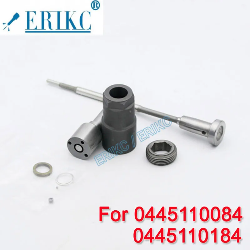 

ERIKC 0445110184 0445110084 Revisie Diesel Injector Repair Kits Nozzle Tip DLLA143P1069 Klep F00VC01022 FOR Bosch 8200084534