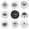 Star Eye Decorative Art Plates High-End Evil Eye Painting Wall Plate Ceramic Display Art Plate Home Restaurant Decoration 1