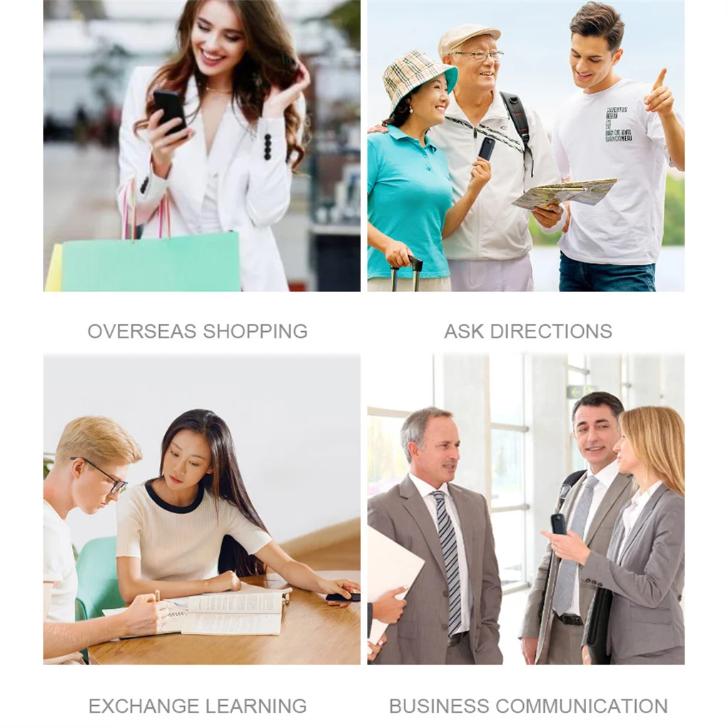 

Language Translator Rechargeable Camera Real Time Interpreter Device Digital Business Meeting Adults Seniors Accessories