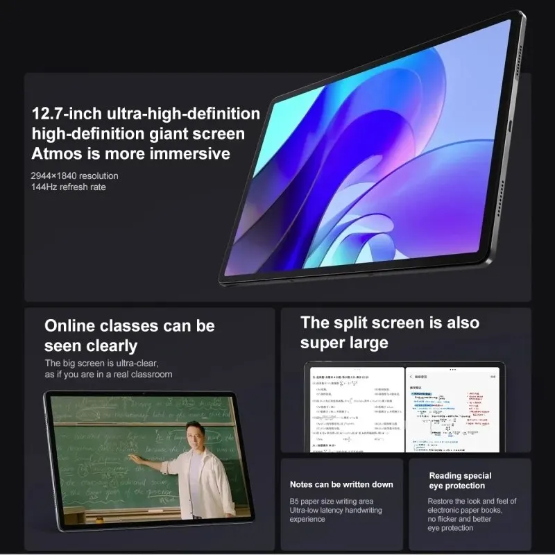   е  ۷ι , 12.7 ġ , MTK  7050, LCD ũ, 144Hz, 8GB, 128GB, 10200mAh, ȵ̵ 13 º