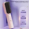 Cordless Electric Hot Comb Rechargeable Portable Straightening Brush Anti-Scald Hair Straightener Comb 3 Temp Settings for Women 2