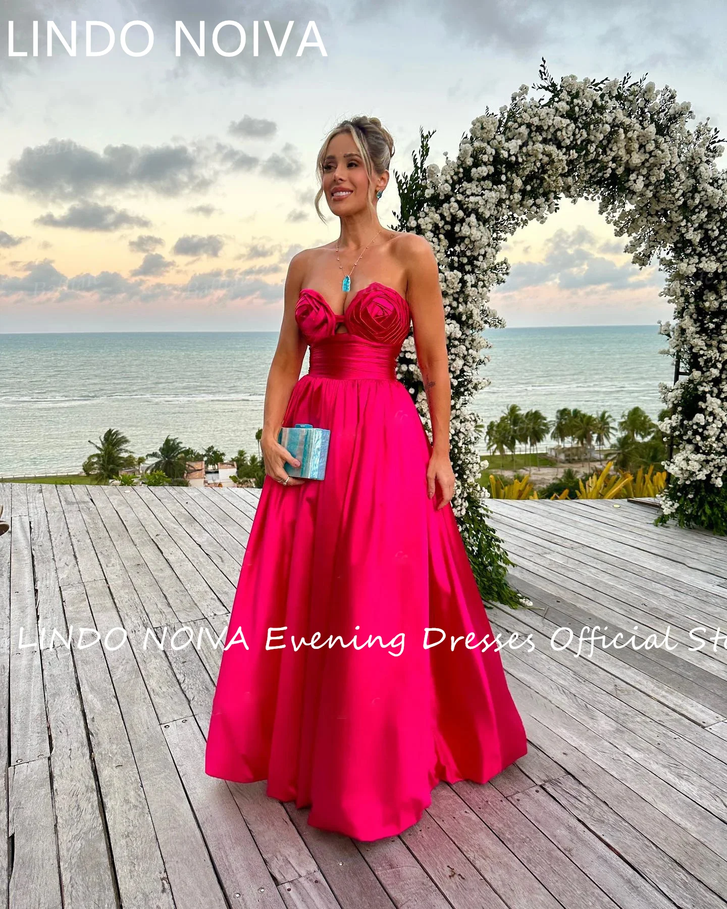 

2024 простые трапециевидные атласные платья для выпускного вечера, плиссированное милое платье в пол, женское официальное платье для свадебной вечеринки, вечернее платье, 2024 вечернее платье