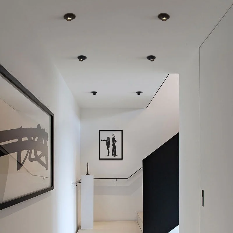 Recessed Long tube COB spotlights Anti-glare LED downlights 7W 18W 360&deg;rotate dimmable Ceiling lamp AC85-265V Interior lighting