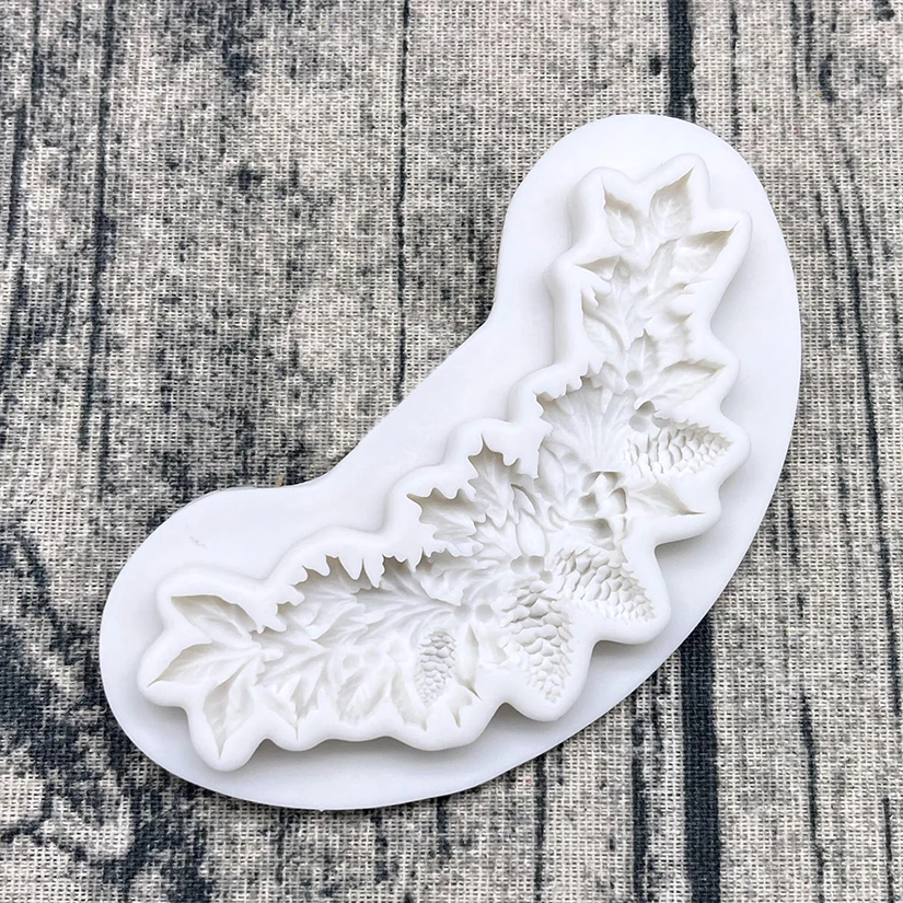 Rentier Nuss Obst Kranz Weihnachten Silikon Form Sugarcraft Schokolade Cupcake Backform Fondant Kuchen Dekorieren Werkzeuge – Detail 6