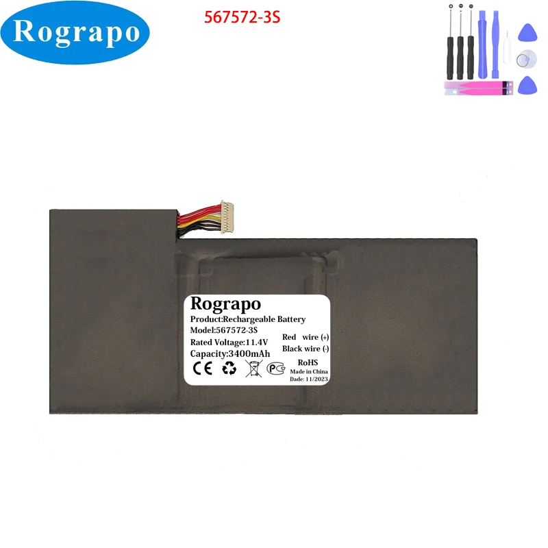 Portátil 3s 38.76wh Plugue de Fios Nova Bateria do Notebook 11.4 v 3400mah 567572-bateria do