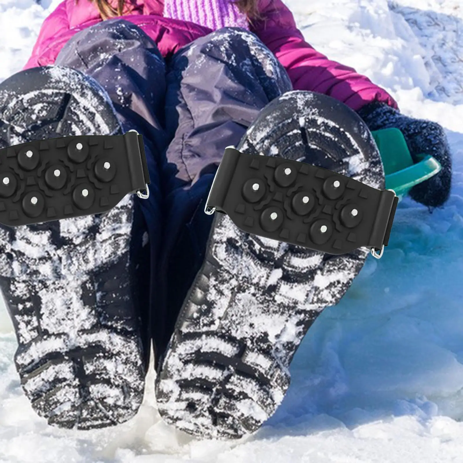 アイスcleats-大人のハイキング,登山用の滑り止めの靴,氷のよう