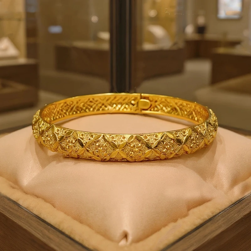 Dubai Kurdish Turkish Gold Plated Bangles for Women Middle East