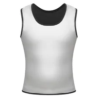Corset amincissant enduit de glaçage argenté pour homme, vêtements de survêtement pour homme, compression, réduction de la transpiration, sauna, entraîneur de taille pour Y, 1 pièce 5