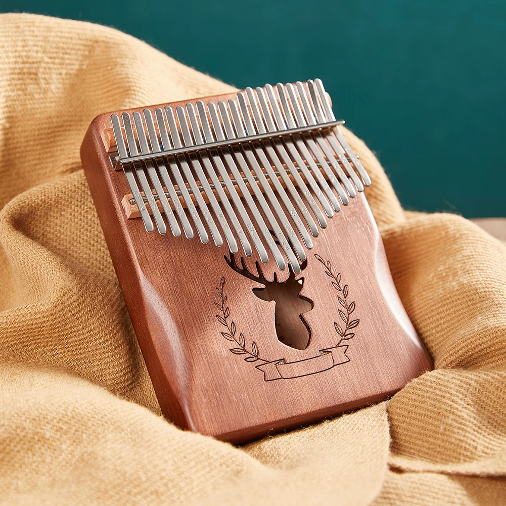 21 Key Kalimba Steel Key + Wood Bridge + Steel Tuning Hammer Musical Instrument Part musical instrument