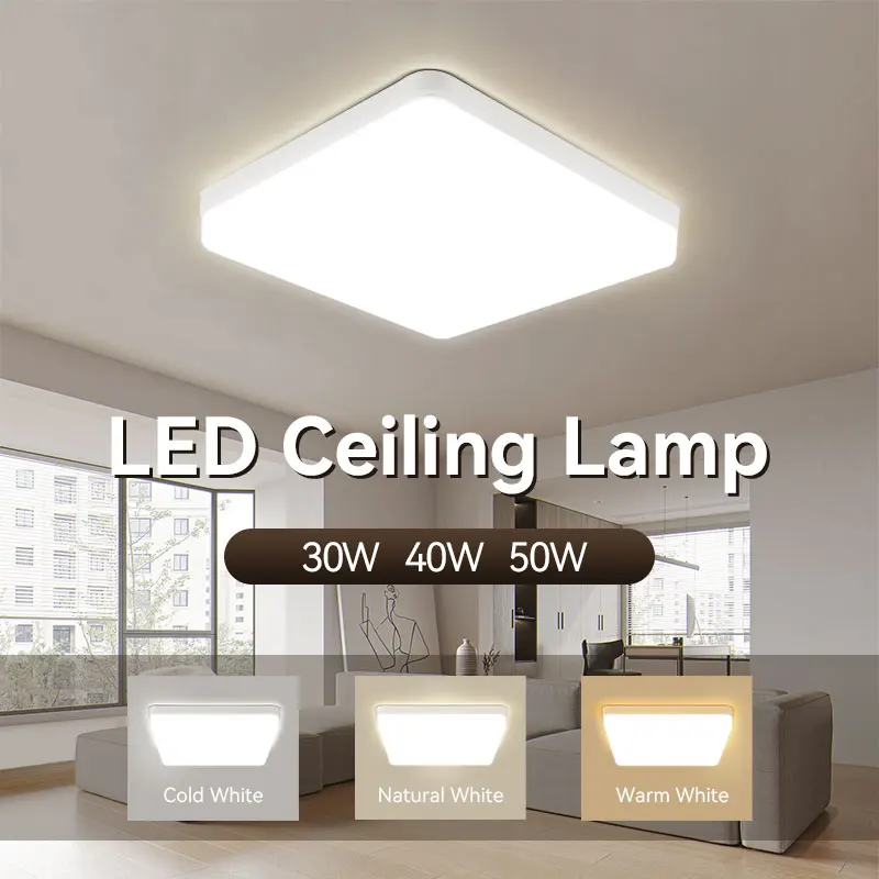 Ceiling Lighting Kitchen Bathroom Panel Lights LED Ceiling Lamp Led Lustre Chandelier Bedroom Home Decor Fixtures Hanging Lamps 5