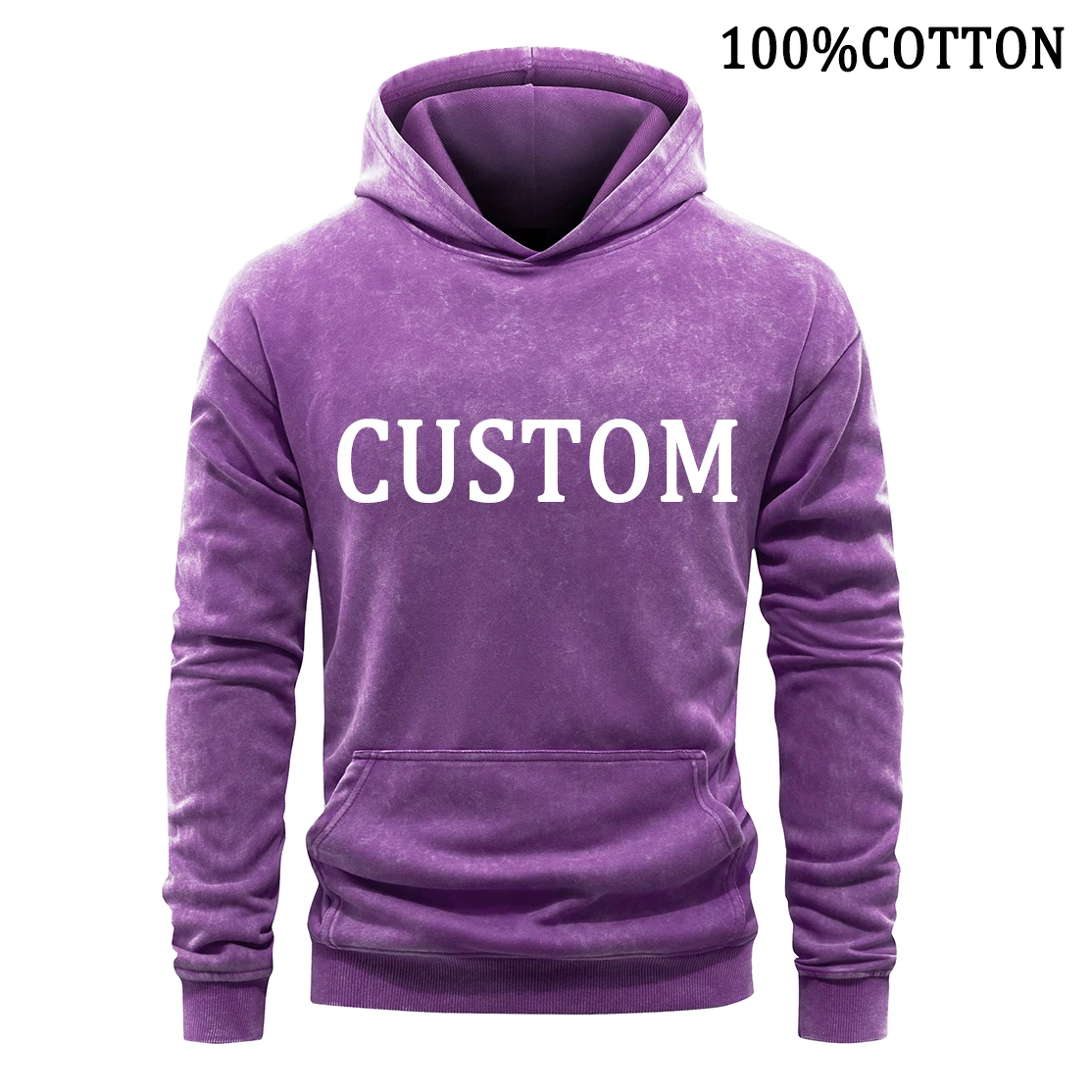 Women Hoodie Black Vintage Washed Hoodies DIY Pullover Hip Hop Loose Sweatshirts 100% Cotton Hoody Womens Tops
