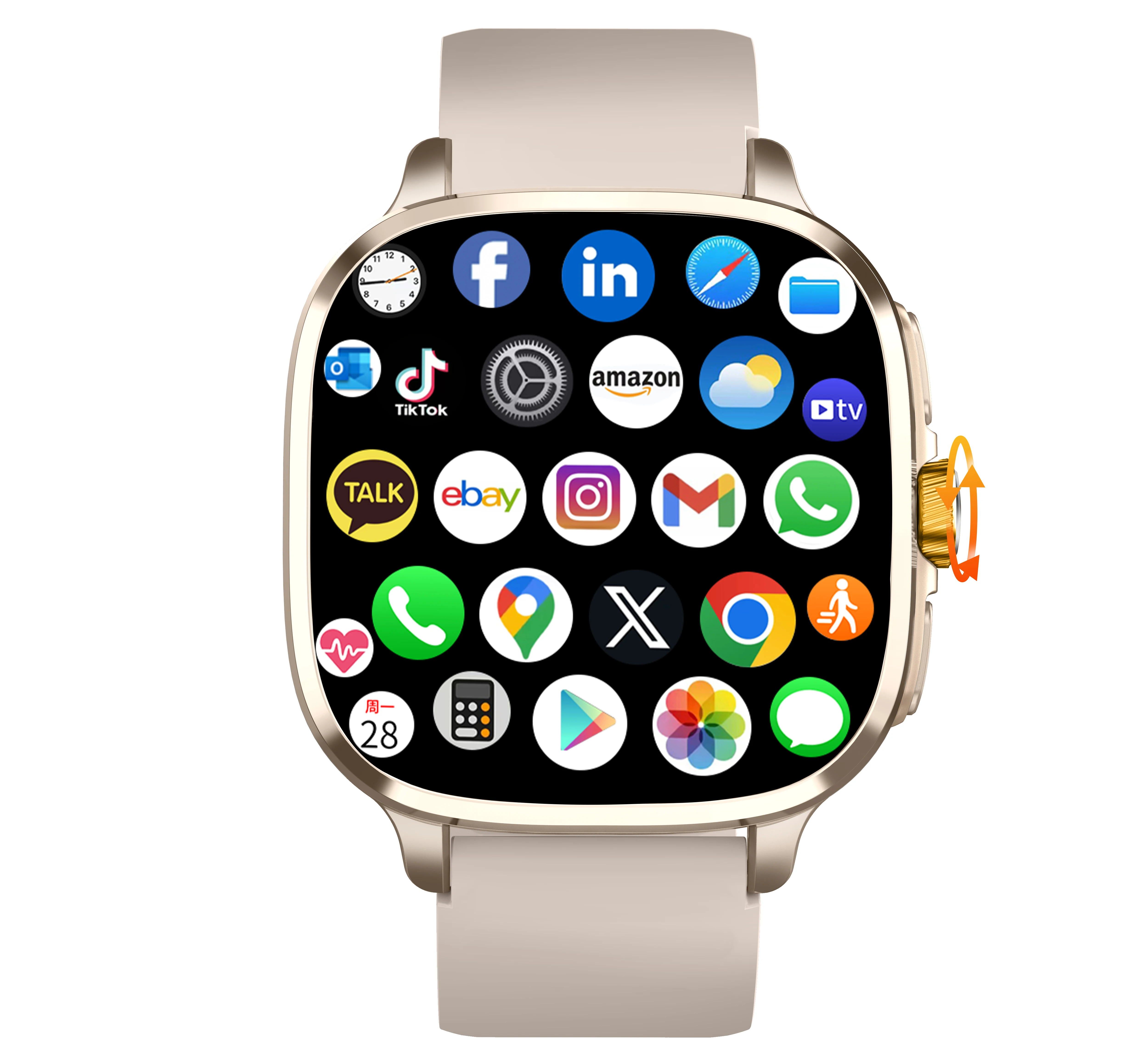 Android 13.0 Smartwatch 5G Full Netcom Smart Watch With 190° Rotary Camera GPS Position WIFI NFC 2100mAH Battery 2.4inch Amoled