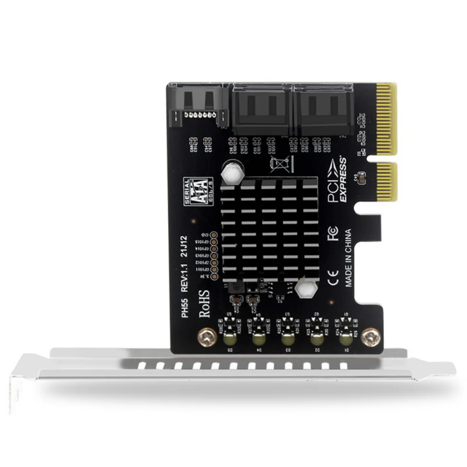 Scheda Sata Pcie Scheda Di Espansione PCIe X1 A 10 Porte SATA3.0 ...