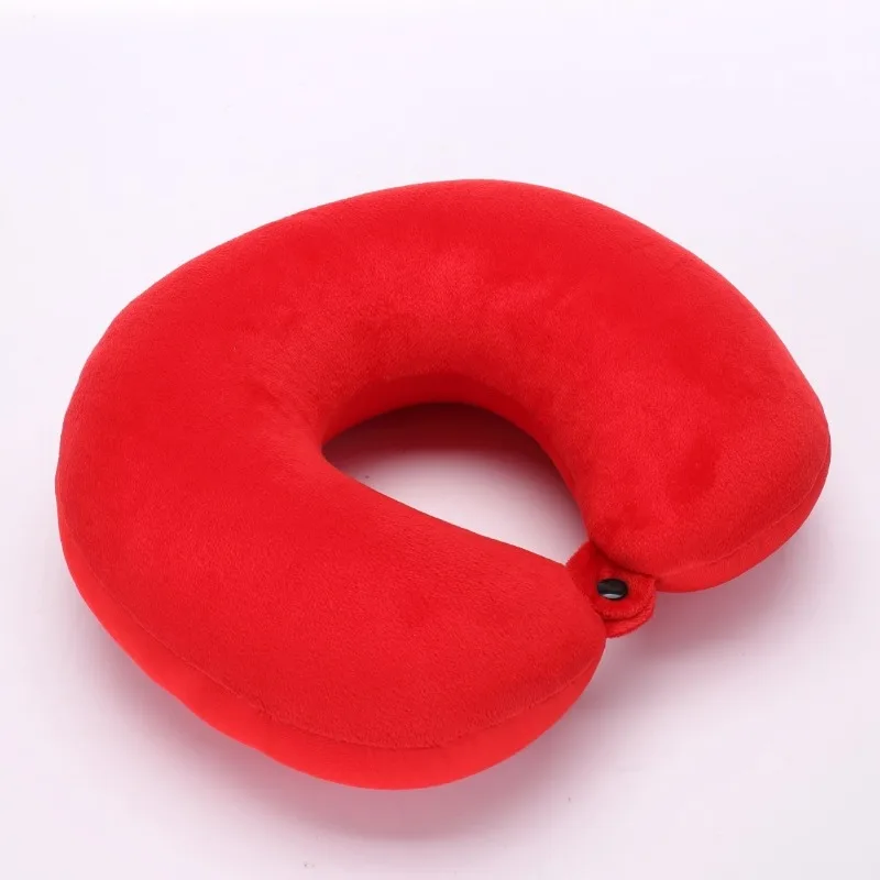 U Shaped Travel Pillow Particles Microbeads Neck Car Plane Pillows Soft Cushion Home Outdoor Textile Stock Home & GardenPillow 5
