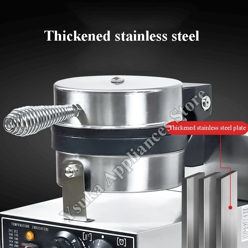 Electric Ice Cream Waffle Machine Commercial Burger Grill Gelato Panini Press Making Machines Burger Commercial Snacks