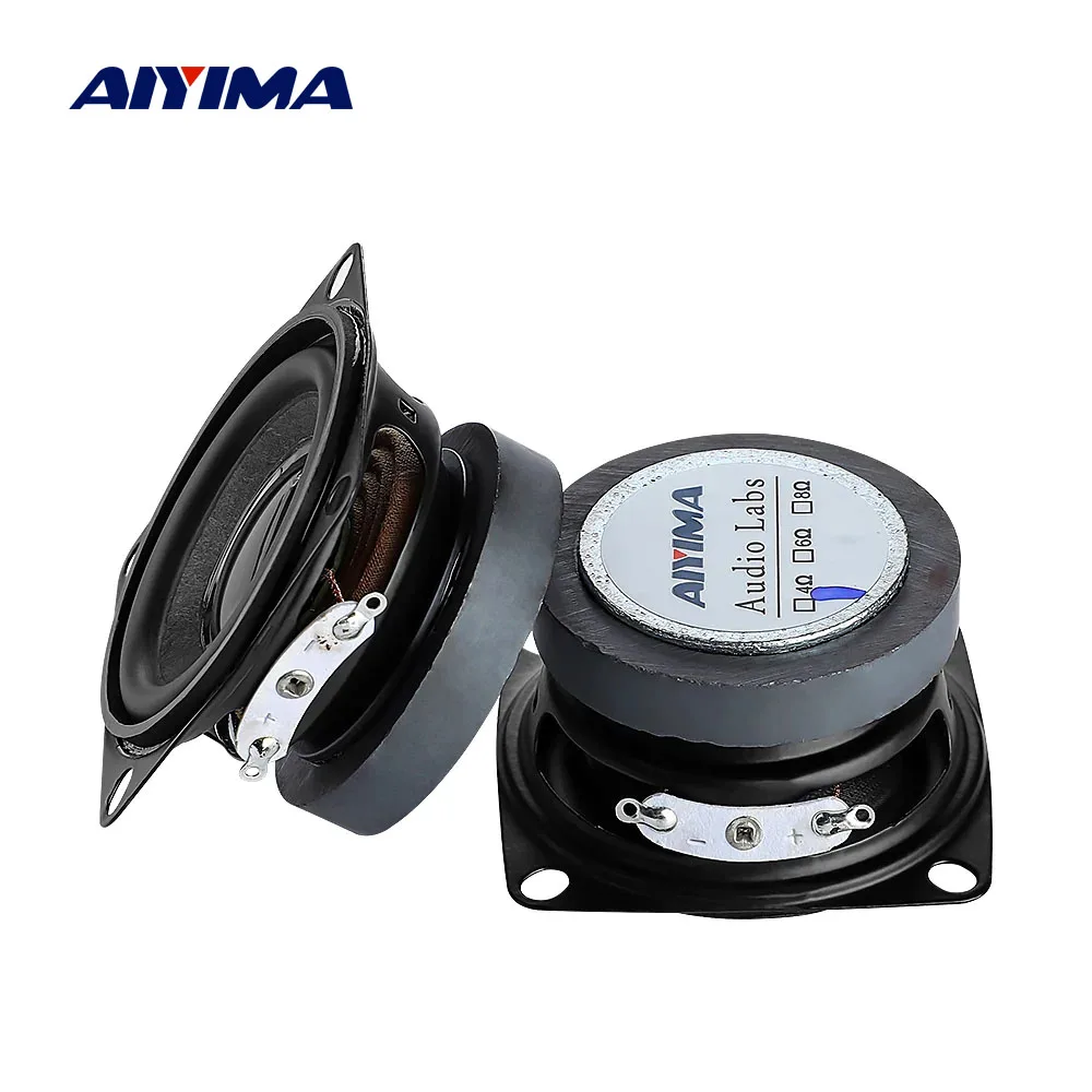2Pcs 2 Inch 4/8ohm 5W hifi Full Range Speaker Mini Woofer Speakers Audio Subwoofer Loudspeaker Home Threater DIY 52mm bluetooth speaker audio speakers tweeter speaker bookshelf speakers speaker repair parts
