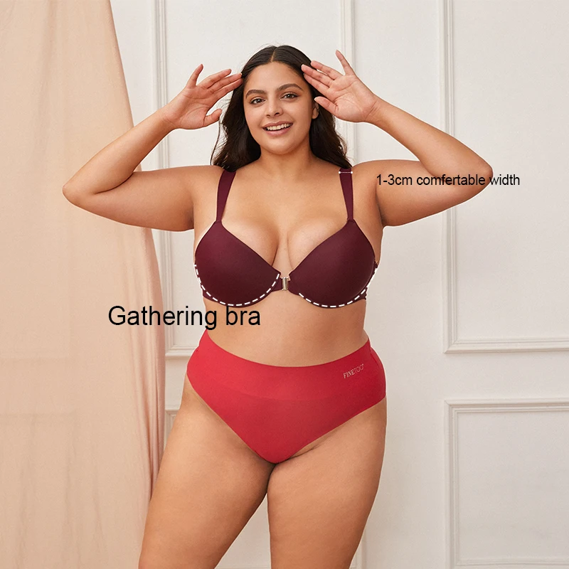 Front Buckle Women Bra Back Smooth Out Shaper Bra Plus Size Wide Band Bras Shapewear Back Fat Smooth Underwear Top Breast CD Cup